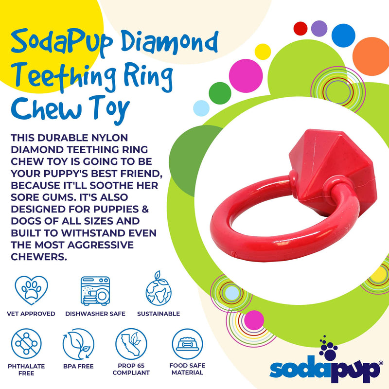 Load image into Gallery viewer, Diamond Ring Nylon Teething Ring for Puppies | Durable &amp; USA Made

