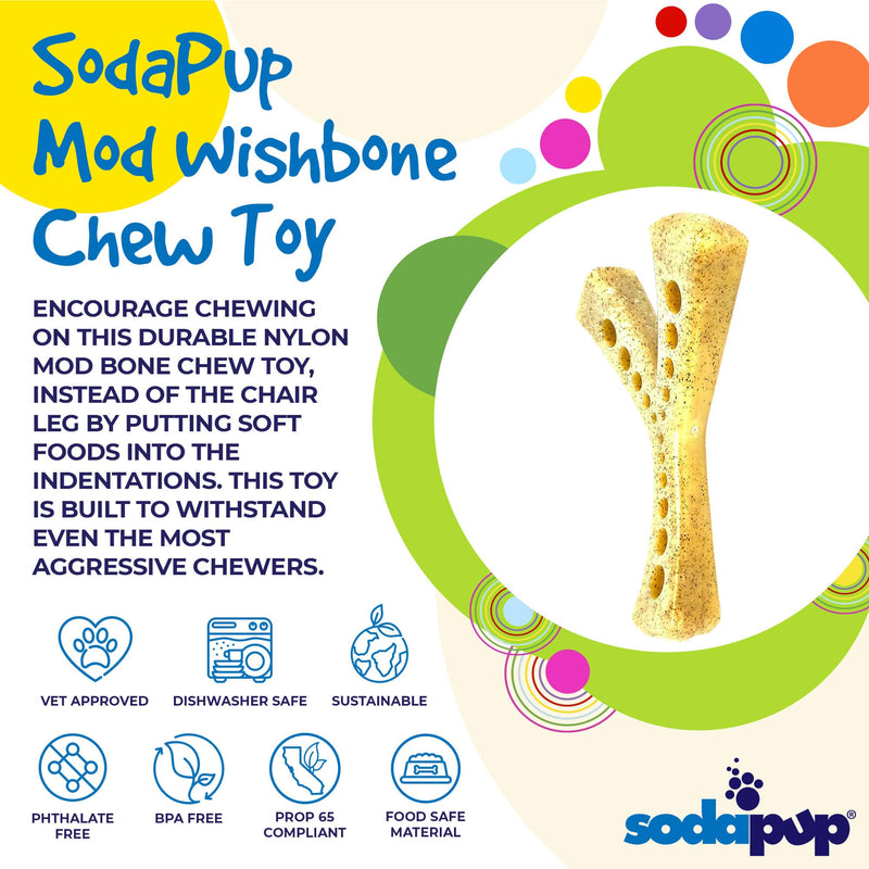 Load image into Gallery viewer, MOD Wishbone Nylon Dog Chew Toy for Aggressive Chewers | USA Made
