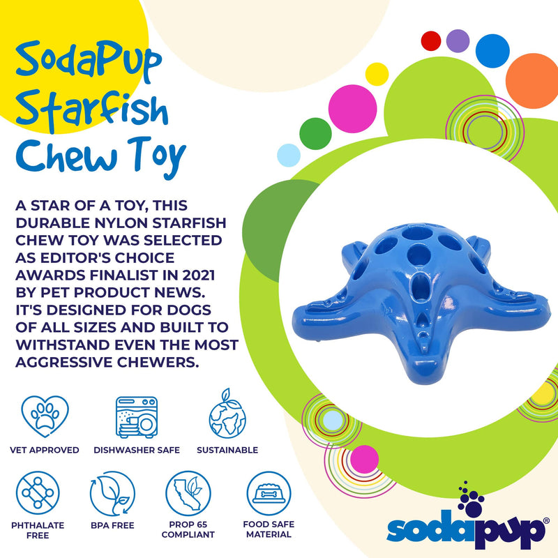 Load image into Gallery viewer, Starfish Nylon Dog Chew Toy for Aggressive Chewers | USA Made | SodaPup
