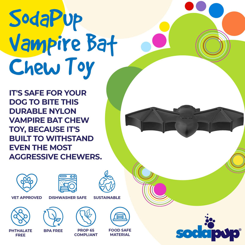 Load image into Gallery viewer, Vampire Bat Nylon Dog Chew Toy for Aggressive Chewers | USA Made &amp; FDA Compliant
