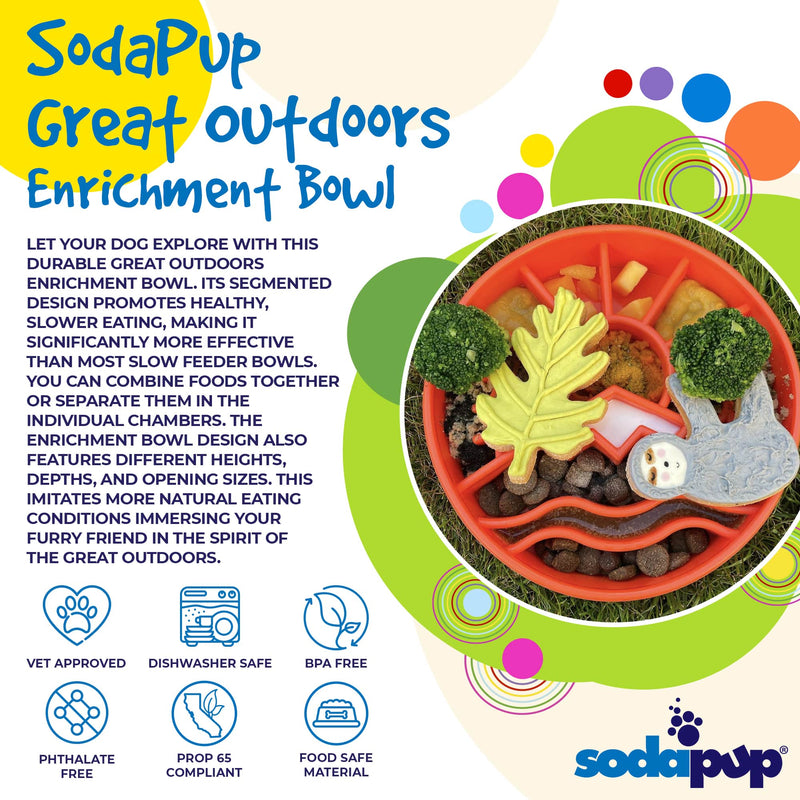 Load image into Gallery viewer, Great Outdoors eBowl - Slow Feeder Dog Bowl &amp; Enrichment | USA Made
