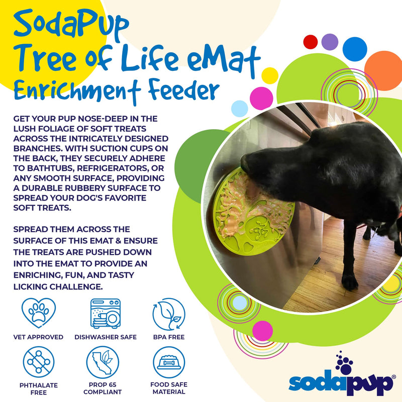 Load image into Gallery viewer, Tree of Life eMat - Enrichment Lick Mat For Dogs and Cats - With Suction Cups | Tree Design | USA Made
