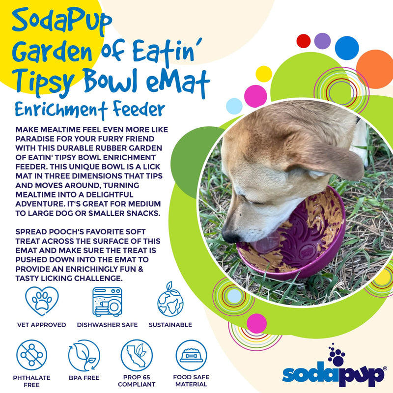 Load image into Gallery viewer, Garden of Eatin' Tipsy Bowl - Wobble Lick Mat for Dogs &amp; Cats | USA Made
