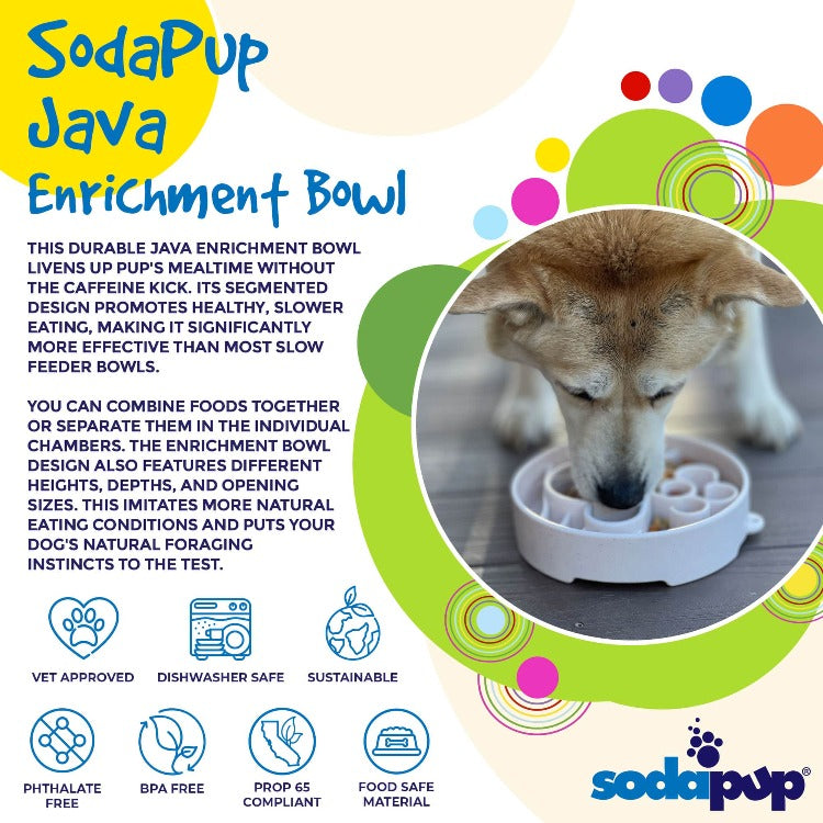 Load image into Gallery viewer, Java eBowl Deep Slow Feeder Dog Bowl for Enrichment | USA Made
