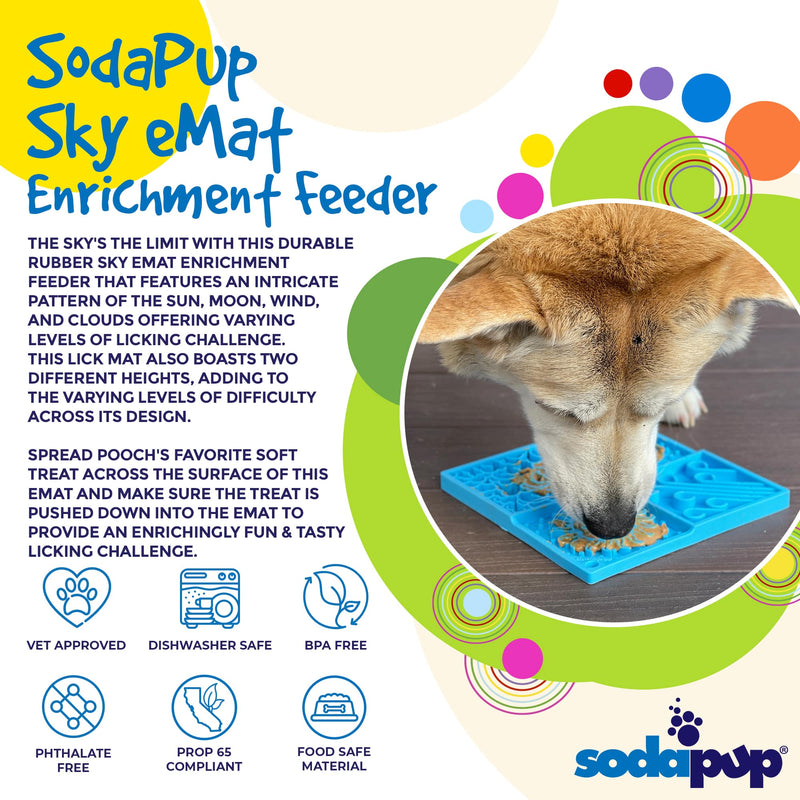 Load image into Gallery viewer, Sky eMat - Enrichment Lick Mat for Dogs and Cats | Celestial Design | SodaPup
