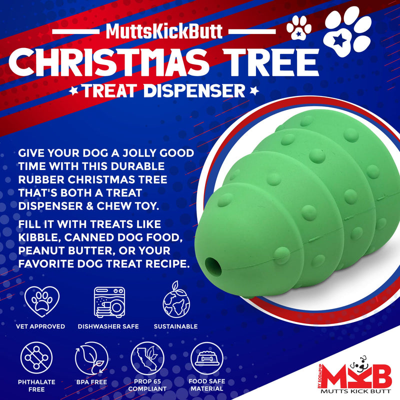 Load image into Gallery viewer, Christmas Tree Dog Toy - Durable Rubber Chew Toy for Large Dogs | USA Made
