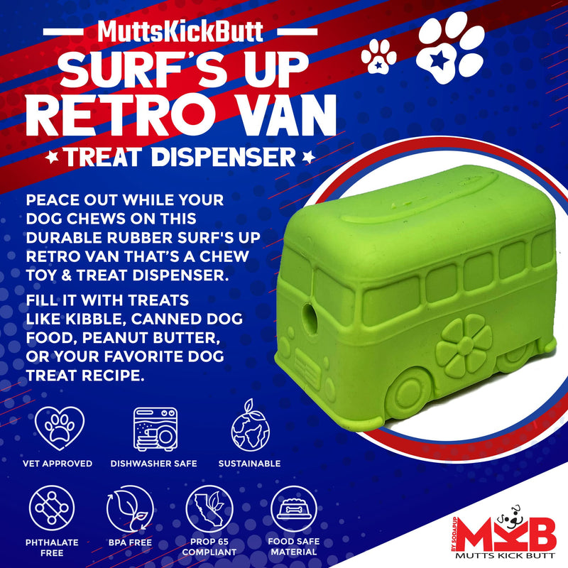 Load image into Gallery viewer, Surf's Up! Retro Van Dog Toy - Durable Chew Toy for Large Dogs | USA Made
