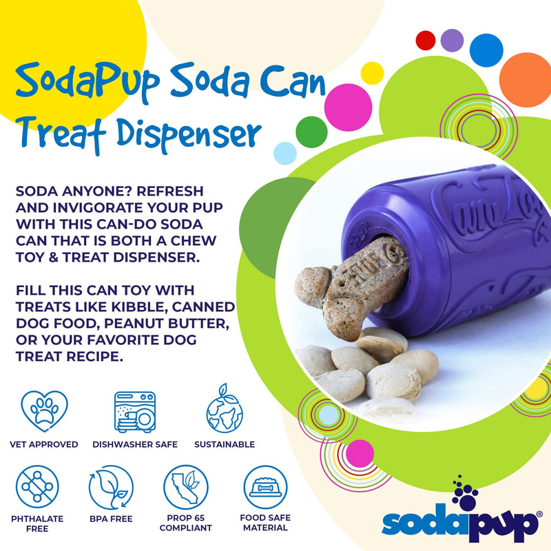 Load image into Gallery viewer, Can Toy Rubber Dog Chew Toy for Average Chewers | Treat Dispenser | USA Made
