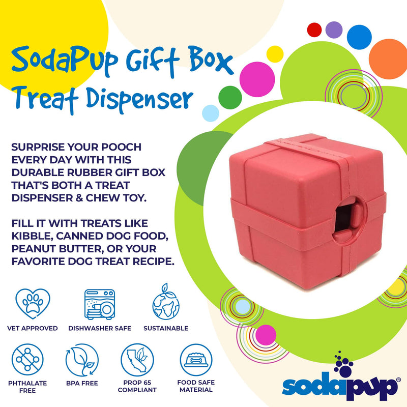 Load image into Gallery viewer, Gift Box eDispenser - Durable Rubber Treat Dispenser for Dogs | USA Made
