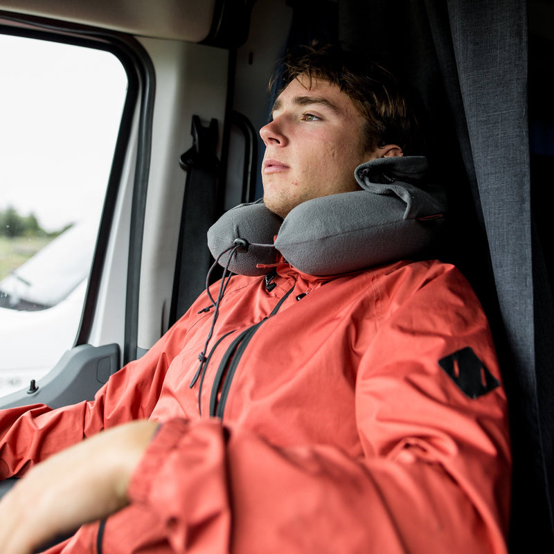 Load image into Gallery viewer, Hooded Travel Neck Pillow
