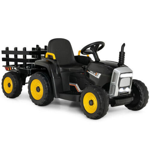 Load image into Gallery viewer, 3-Gear-Shift Ride-On Tractor for Kids 3+ Years - Black
