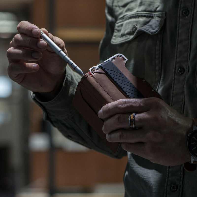 Load image into Gallery viewer, 3 POCKET BIFOLD WITH PEN CAVITY
