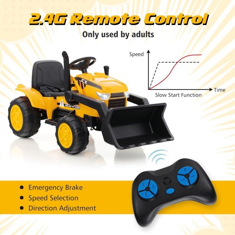 Load image into Gallery viewer, 3-Speed 12V Electric Ride-On Excavator Truck with Music, Lights, and Remote Control
