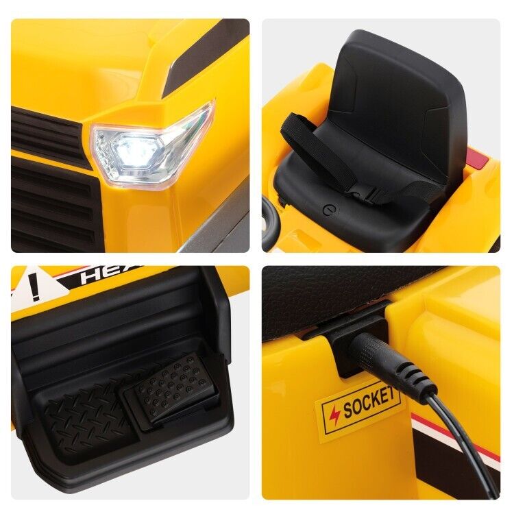 Load image into Gallery viewer, 3-Speed 12V Electric Ride-On Excavator Truck with Music, Lights, and Remote Control
