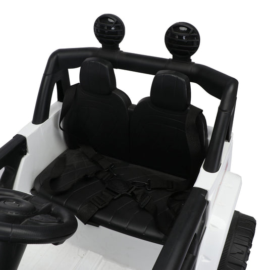 3-Speed Electric Car for Kids with Power Display, USB, MP3, and Bluetooth Connectivity