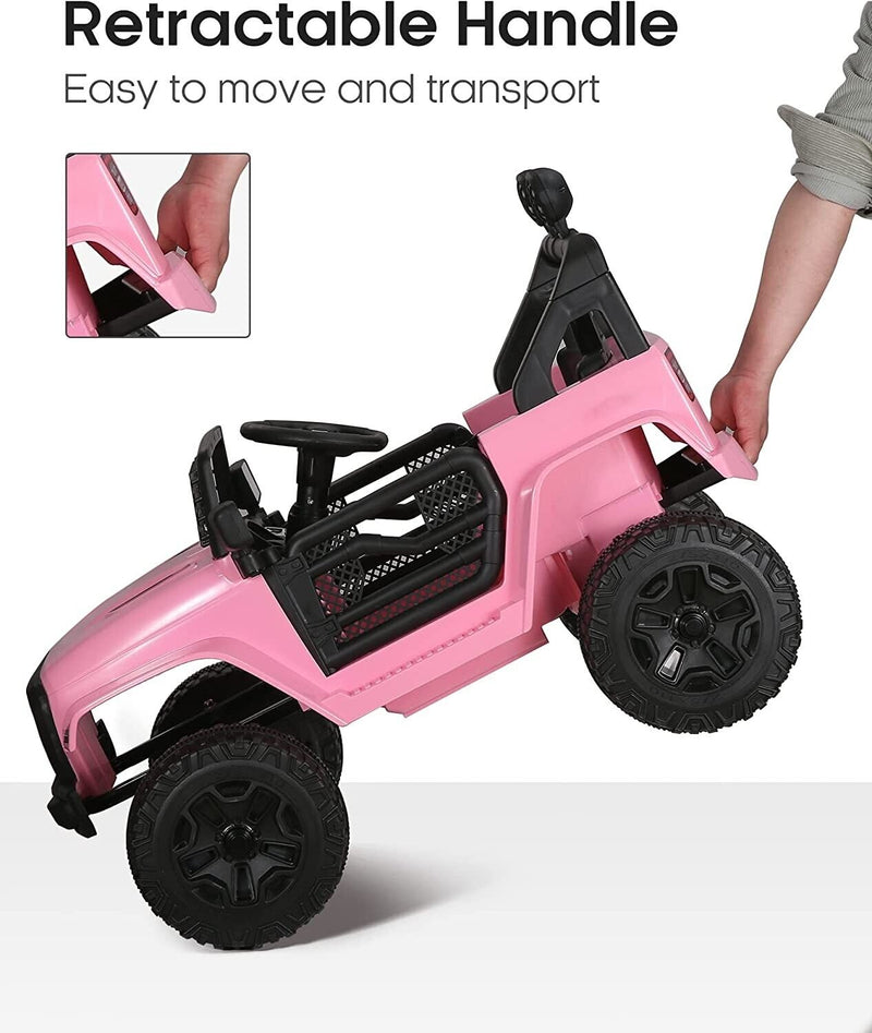 Load image into Gallery viewer, Electric Ride-On Truck for Kids with Remote Control, MP3 Music, and Lights - 12V Toy Vehicle
