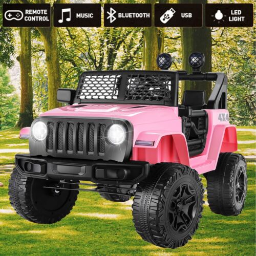 12V 2-Seater Electric Ride On Car for Kids with 3 Speed Options and Remote Control