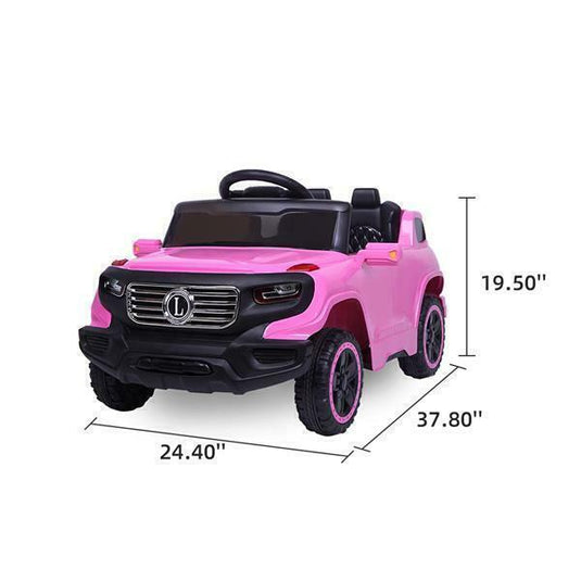 3-Speed Electric Ride-On Car for Kids with Remote Control, Music, and Lights