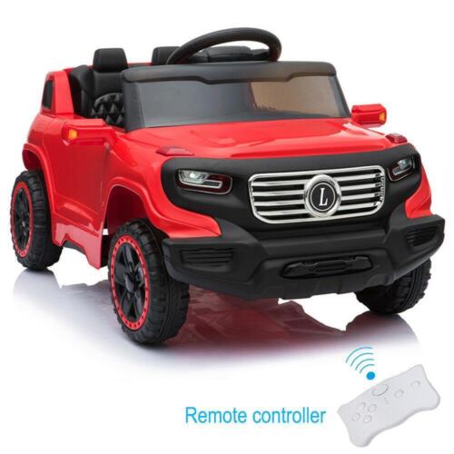 Load image into Gallery viewer, 3-Speed Rechargeable Ride-On Car for Kids with Music, Lights, and Remote Control - Red
