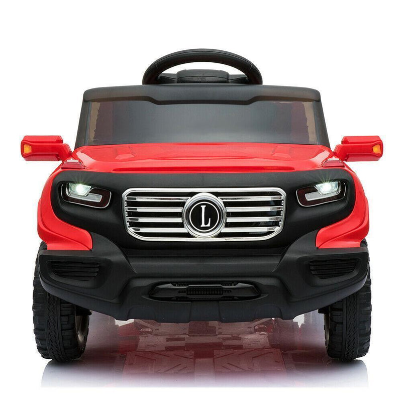 Load image into Gallery viewer, 3-Speed Rechargeable Ride-On Car for Kids with Music, Lights, and Remote Control - Red
