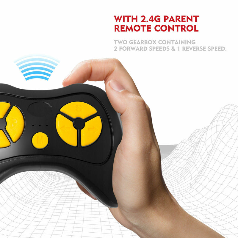 Load image into Gallery viewer, 3-Speed Red Ride On Car Truck for Kids with RC, MP3, LED Lights, USB, and Cover - 12V
