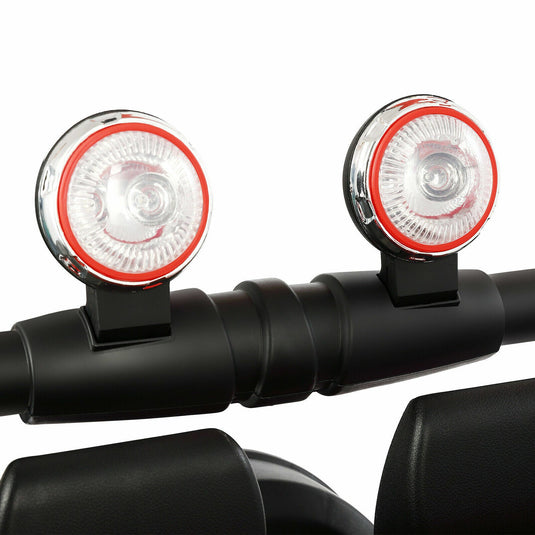 3-Speed Red Ride On Car Truck for Kids with RC, MP3, LED Lights, USB, and Cover - 12V