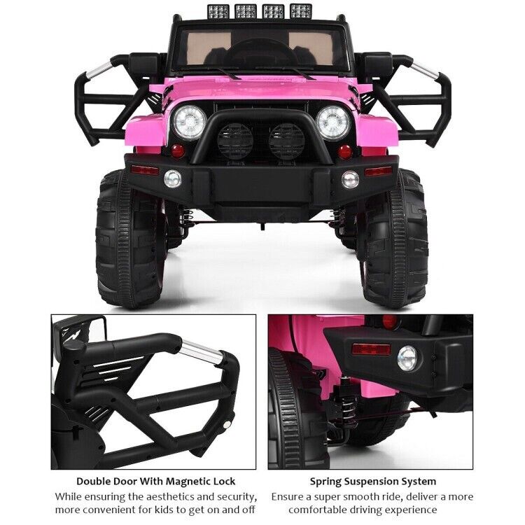 Load image into Gallery viewer, 3-Speed Ride-On Truck with MP3 Player, Remote Control, and LED Lights for Safe and Fun Playtime

