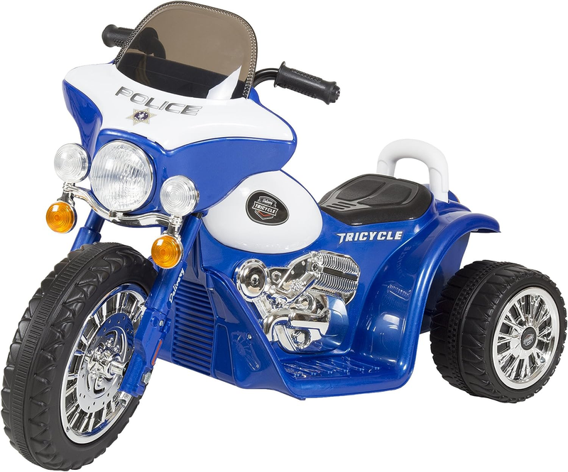 Load image into Gallery viewer, 3-Wheel Battery-Powered Kids Motorbike with Police Decals
