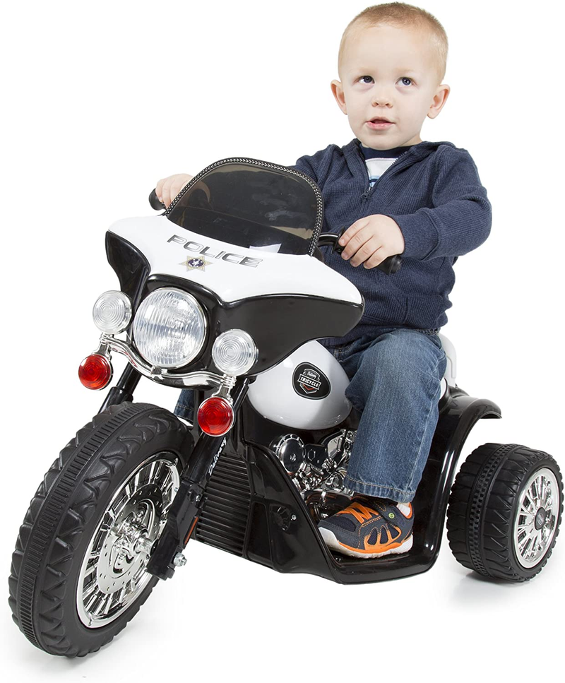 Load image into Gallery viewer, 3-Wheel Battery-Powered Kids Motorbike with Police Decals
