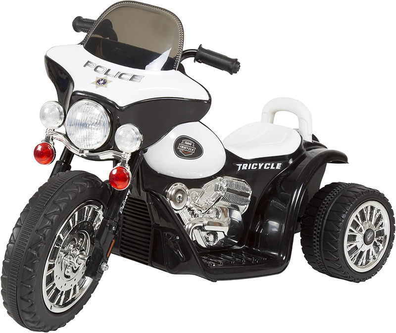 Load image into Gallery viewer, 3-Wheel Battery-Powered Kids Motorbike with Police Decals
