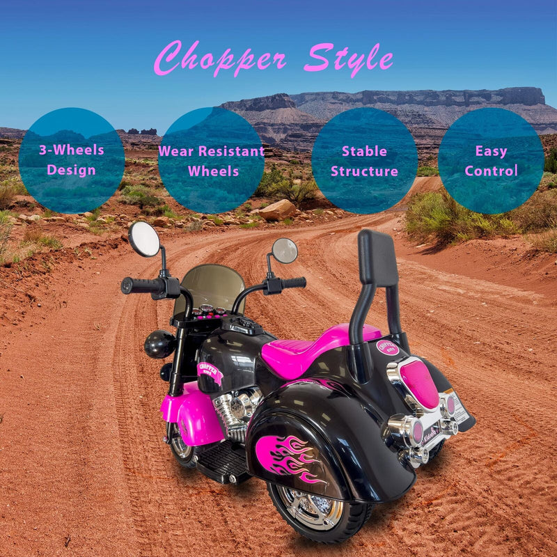 Load image into Gallery viewer, 3-Wheel Chopper Motorbike Toy for Kids with LED Lights - Harley Motorcycle Inspired
