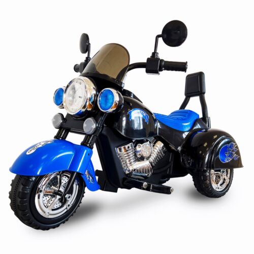 Load image into Gallery viewer, 3-Wheel Chopper Ride-On Motorcycle Toy for Kids with LED Headlights
