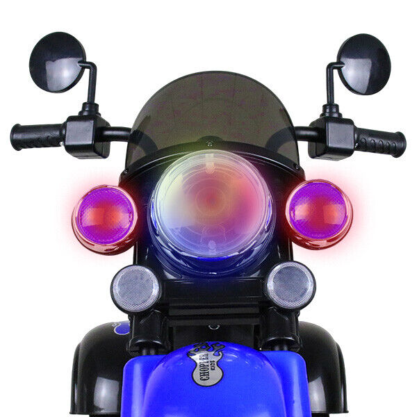 Load image into Gallery viewer, 3-Wheel Chopper Ride-On Motorcycle Toy for Kids with LED Headlights
