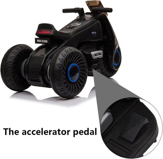 3-Wheel Double Drive Electric Bike for Kids - 6V Ride-On Motorcycle