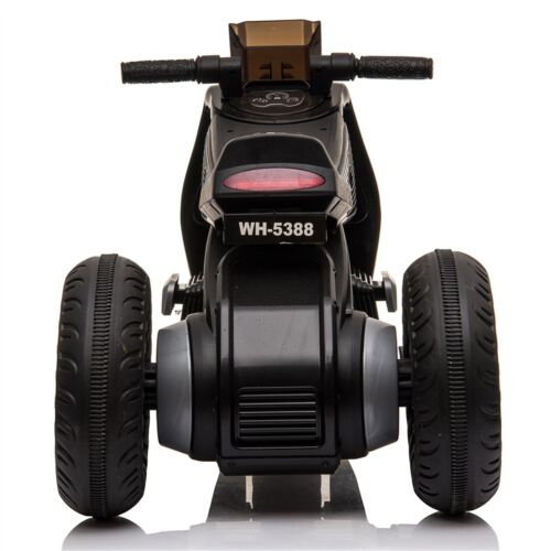 Load image into Gallery viewer, 3-Wheel Double Drive Electric Kids Motorcycle in Black - 6V Ride-On Toy for Children
