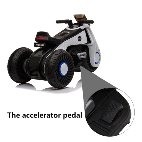 Load image into Gallery viewer, 3-Wheel Double Drive Electric Motorcycle for Kids in White, Black, or Pink
