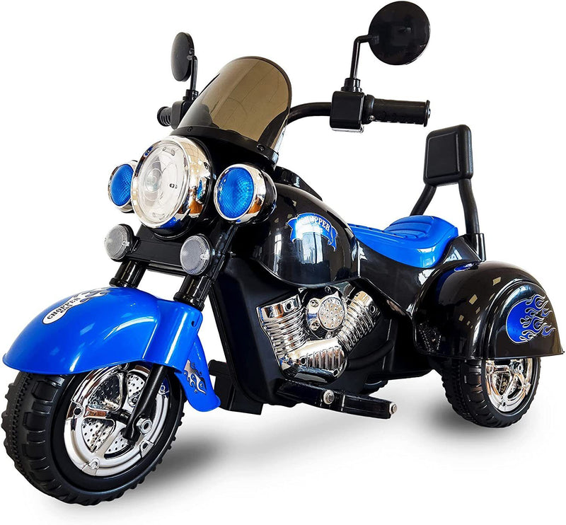 Load image into Gallery viewer, 3-Wheel Electric Motorcycle for Kids with LED Headlights and Rechargeable Battery
