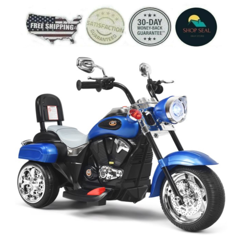 Load image into Gallery viewer, 3-Wheel Electric Motorcycle Tricycle for Kids with Rechargeable Battery
