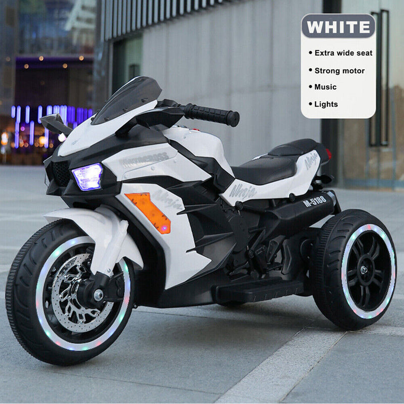 Load image into Gallery viewer, 3-Wheel Electric Ride-On Motorcycle for Kids with Rechargeable 12V Battery
