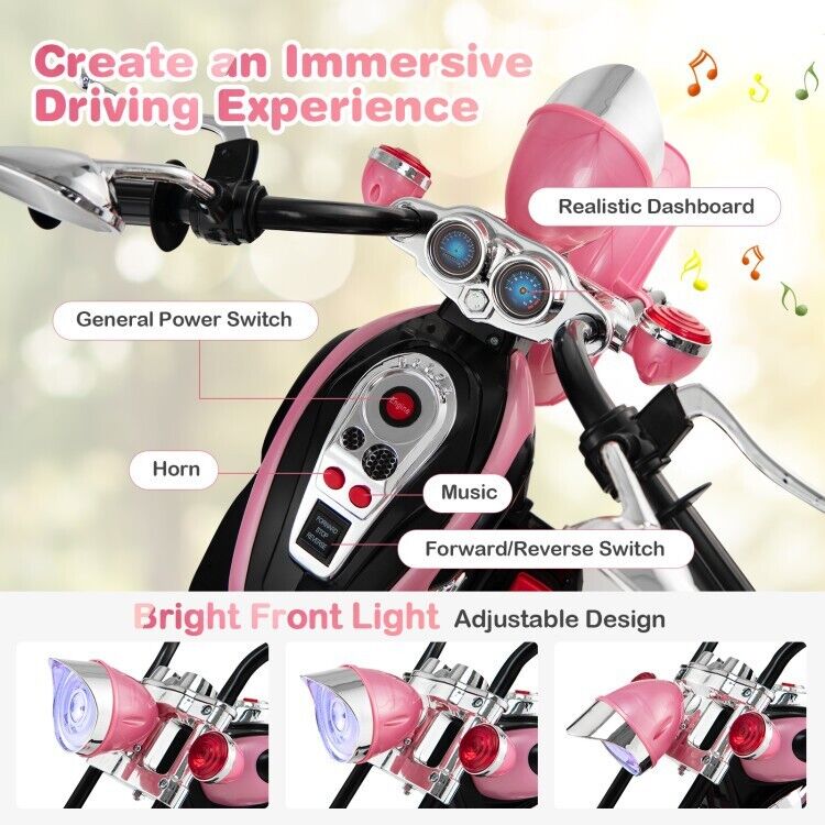 Load image into Gallery viewer, 3-Wheel Kids Motorcycle Toy with Lights and Music - Perfect for Training Toddlers
