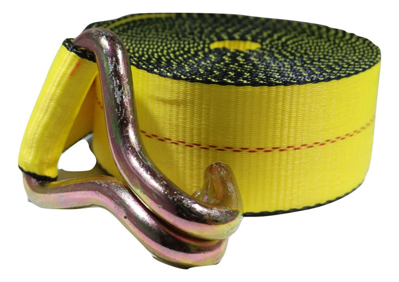 Load image into Gallery viewer, 3&quot; x 30 Ft Heavy Duty Flatbed Ratchet Strap w/ Wire Hooks | R330W
