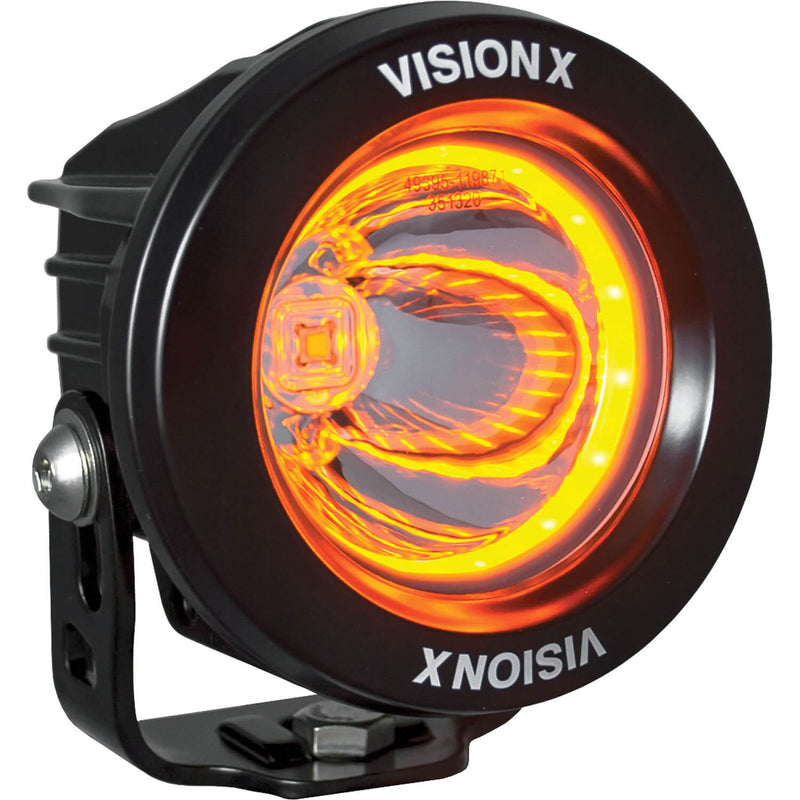 Load image into Gallery viewer, 3.7" Optimus Round 15º Beam with Amber Halo LED Light Kit

