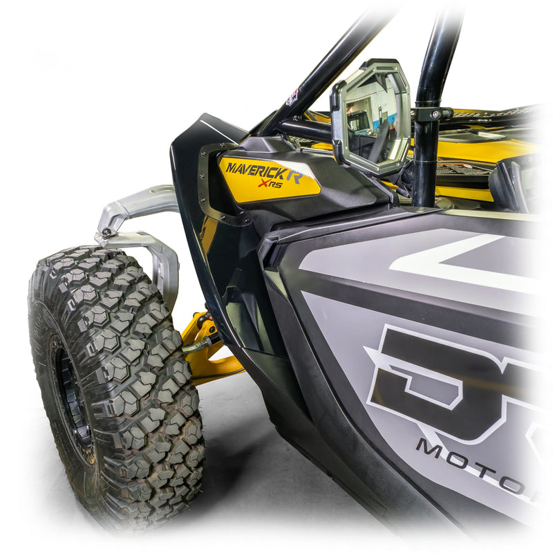 Load image into Gallery viewer, Aggressive front fender extension kit for Maverick R 2024+, protects suspension and cockpit
