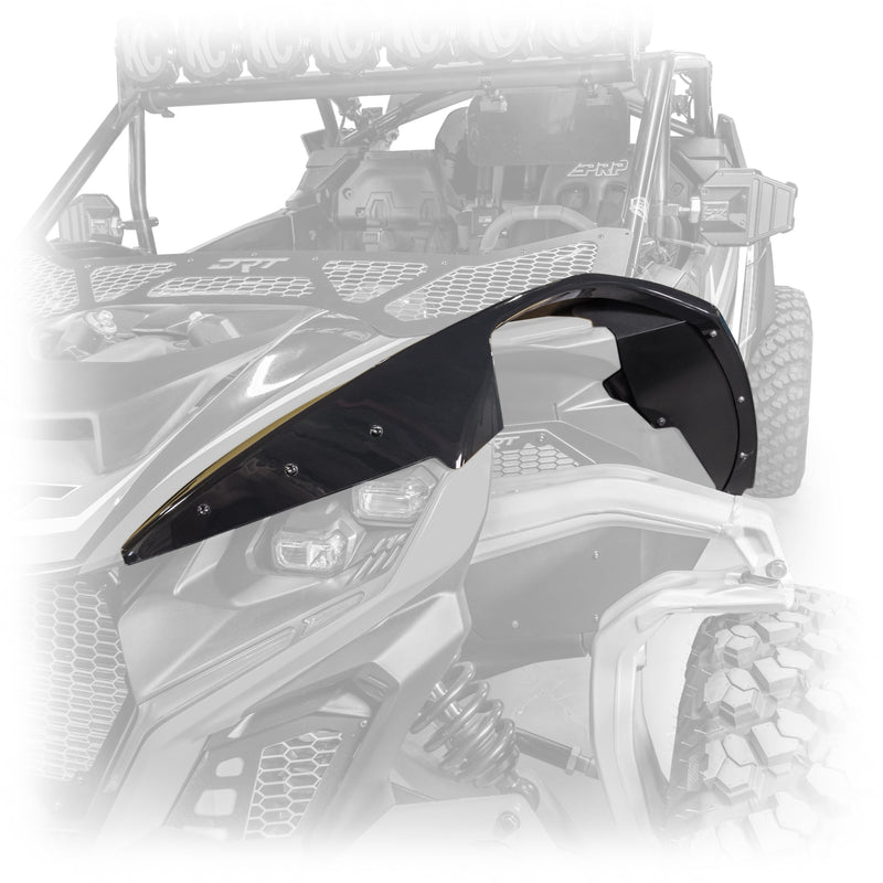 Load image into Gallery viewer, DRT 2024+ Maverick R front fender kit in high-impact ABS with aluminum brackets
