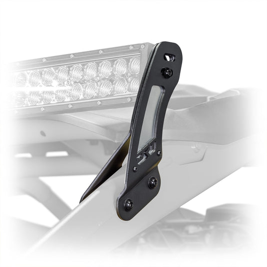 can am maverick light bar bracket, double-layer steel with anodized aluminum plate