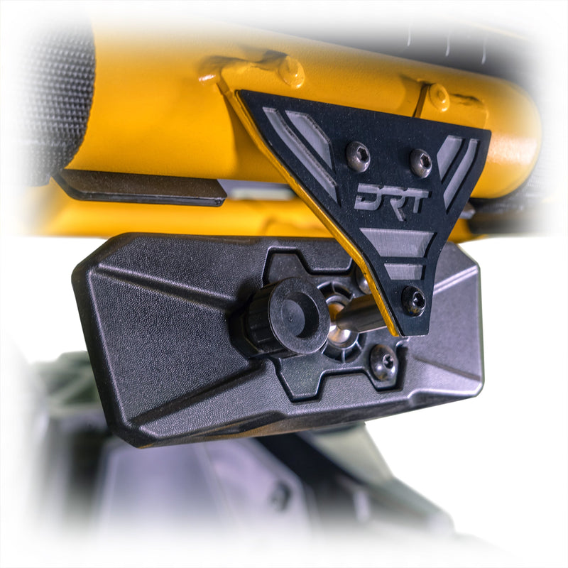 Load image into Gallery viewer, DRT Can-Am Maverick X3 / R Center Mirror Tab Cover Plate for OEM Cage Installed Side view
