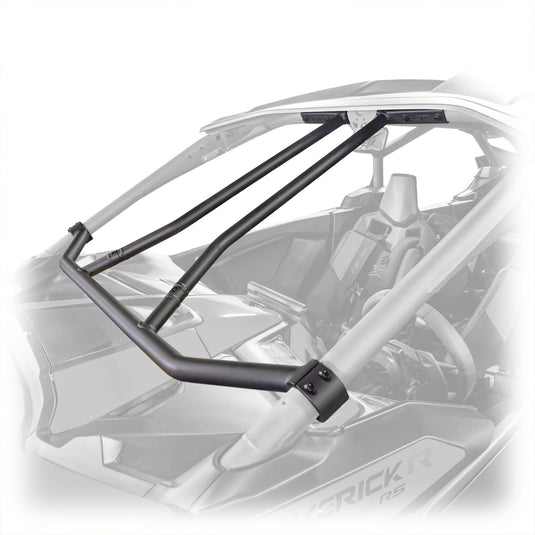 DRT intrusion bar kit for 2024+ Maverick R OEM cage, reduces cockpit open area