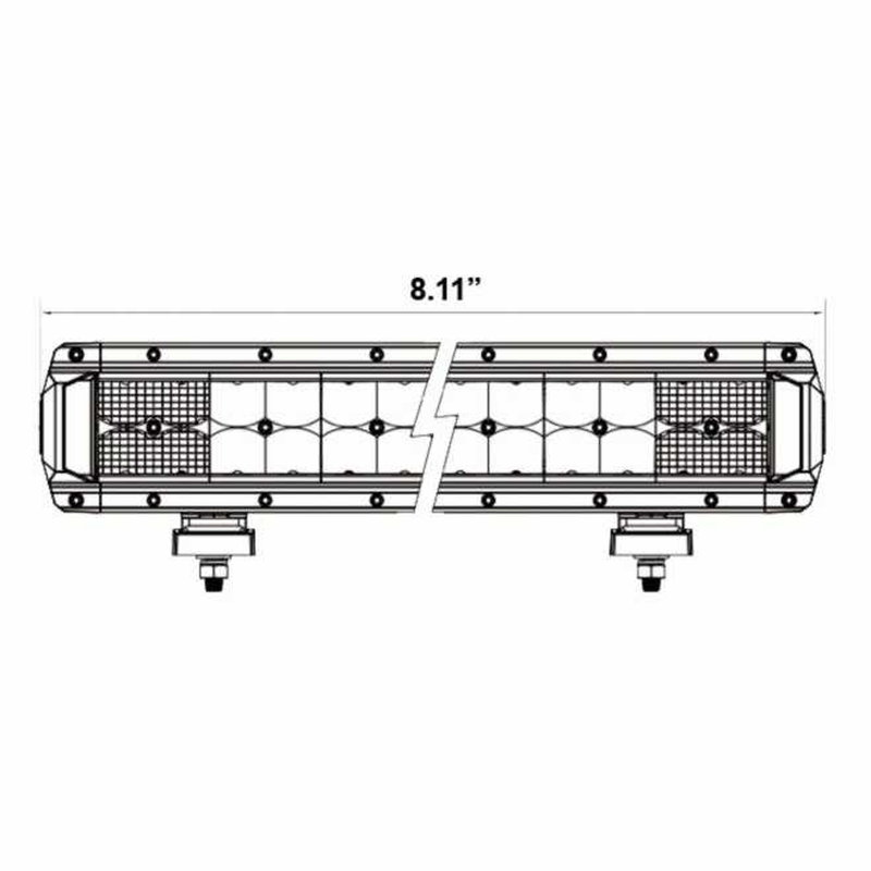 Load image into Gallery viewer, Dual Row High Output 8" light bar
