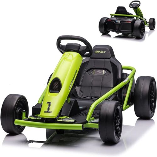 Load image into Gallery viewer, 300W*2 Electric Go Kart for Kids 8-12 Years with Music and 175LBS Weight Capacity
