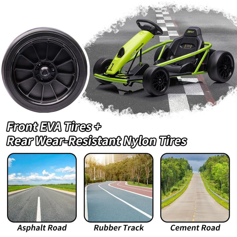 Load image into Gallery viewer, 300W*2 Electric Go Kart for Kids 8-12 Years with Music and 175LBS Weight Capacity
